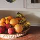 fruit bowl on shelf