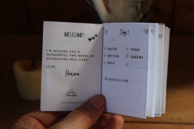 mini self care booklet