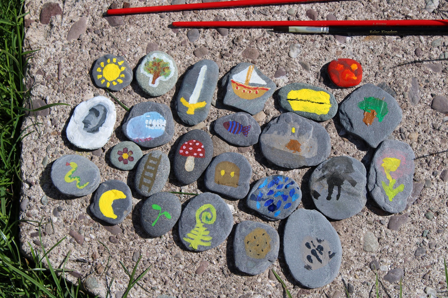 painted story stones