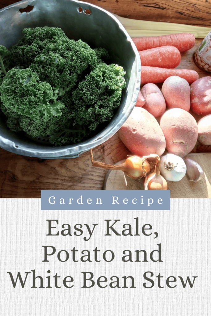 kale potato and bean stew pinterest pin