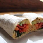 chickpea and veggie wrap