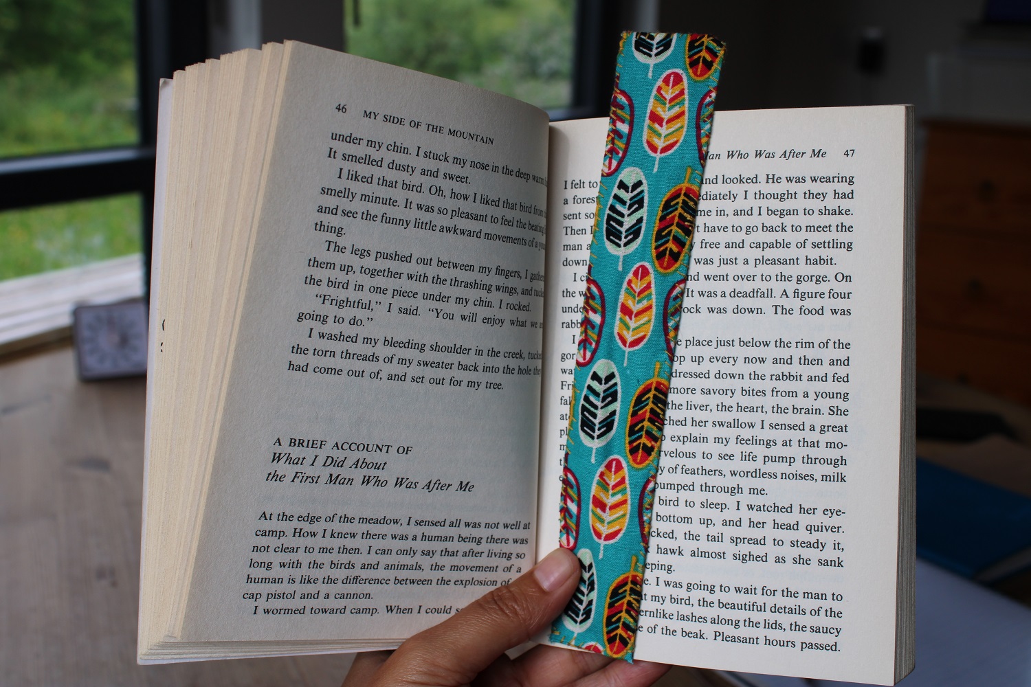 fabric bookmark